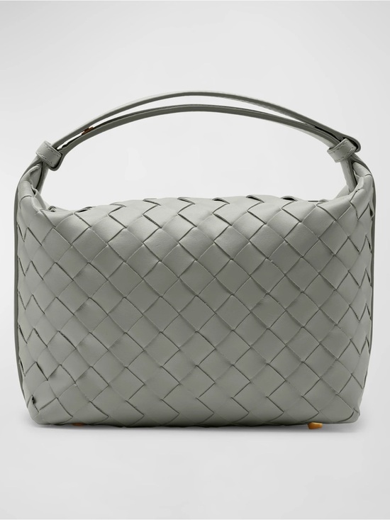 Bottega Veneta Handbags - Bottega Veneta Calfskin Nappa Intrecciato Mini Wallace Agate Grey
